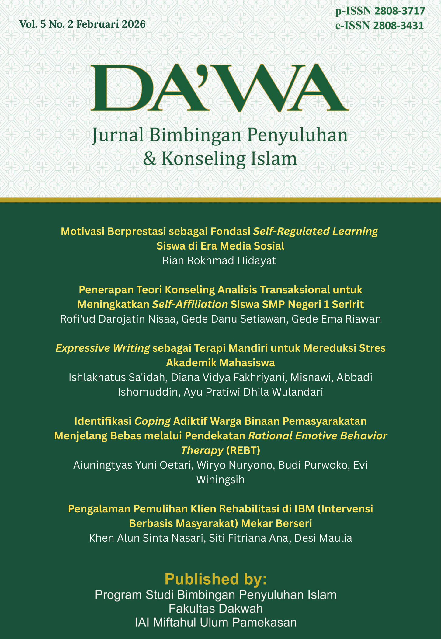 					View Vol. 5 No. 2 (2026): February
				